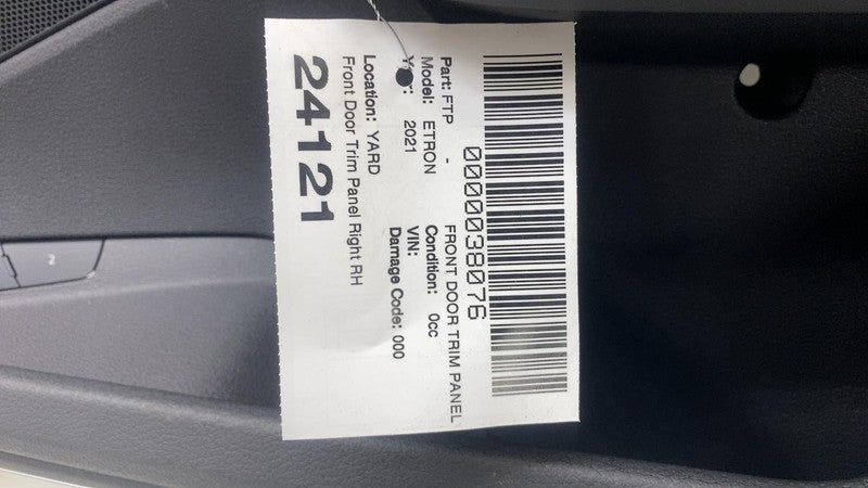 4KE 971 036 ⭕ 19-23 Audi E-Tron Quattro Front Right Interior Door Trim Cover Panel 4KE971036