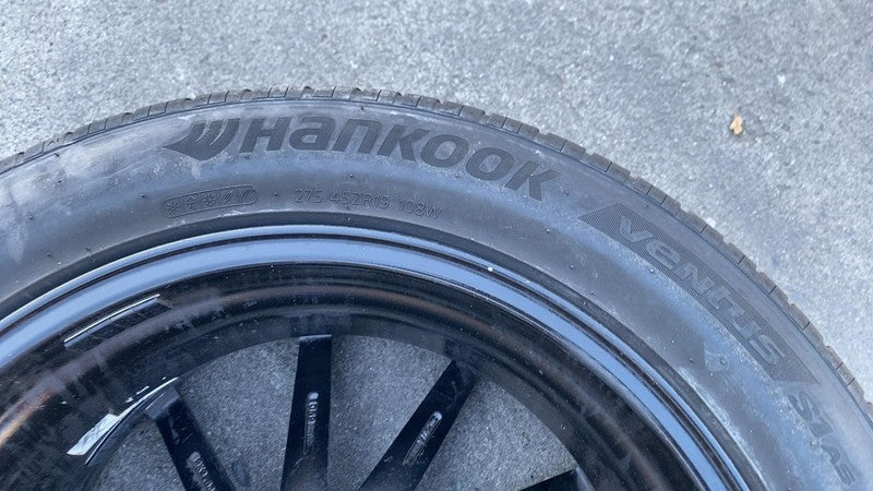 ⭕ 2012-2016 Model S 19x9.5 Wheel Rim w/ Hankook Ventus Tire 275/45 ZR1