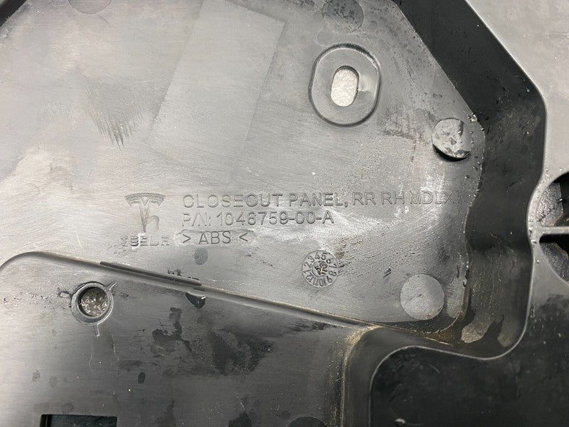 1046759 00 A 16-23 Model X Rear Right Falcon Door Window Regulator Carrier Panel 1046759-00-A