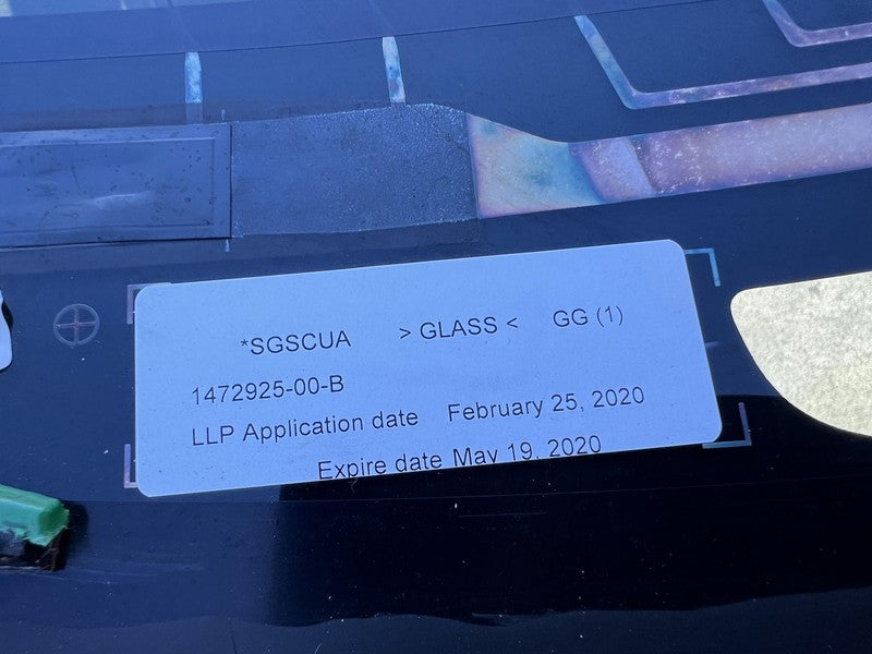 ⭕ 17-20 Model 3 M3 Rear Trunk Panoramic Backlite Glass Back Section 14