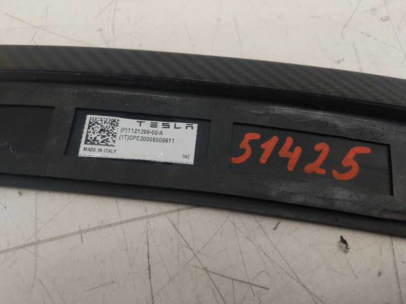 ⭕ 12-20 Model S Rear Trunk Liftgate Lid Spoiler Wing Carbon Fiber 1121