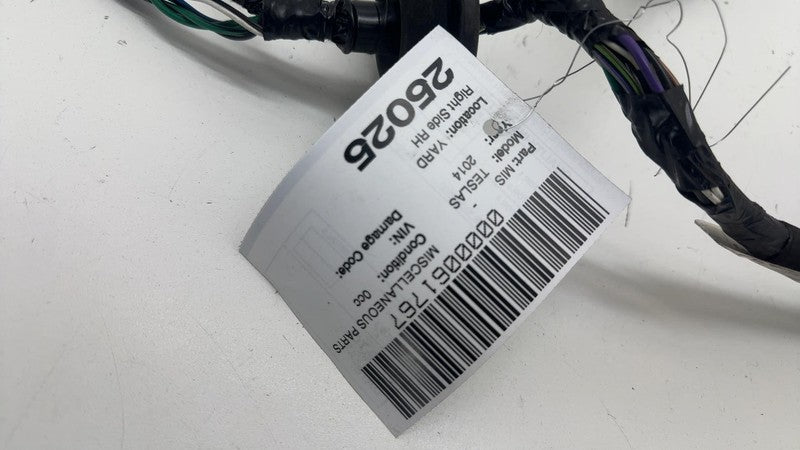 ⭕ 12-20 Tesla Model S Rear Passenger Door Wiring Harness Cable Wire Lo