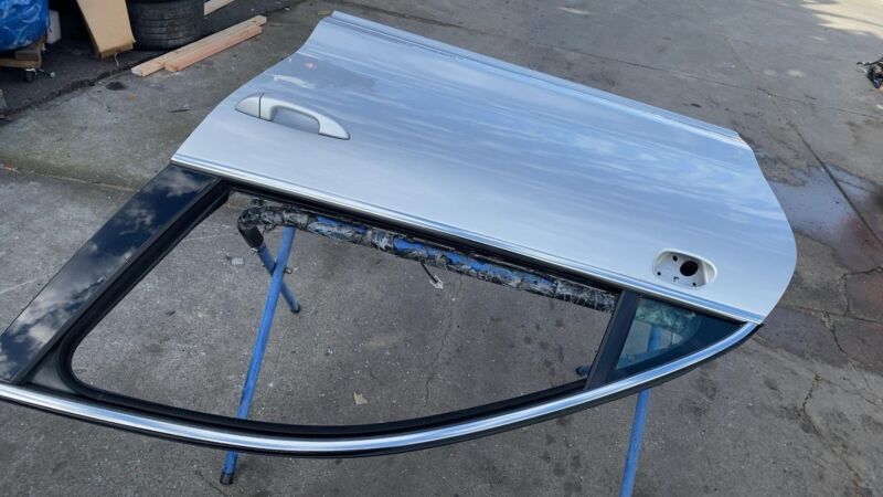 2011-2018 Porsche Cayenne Front Driver Side Door Shell Panel Left Silver - LX7W