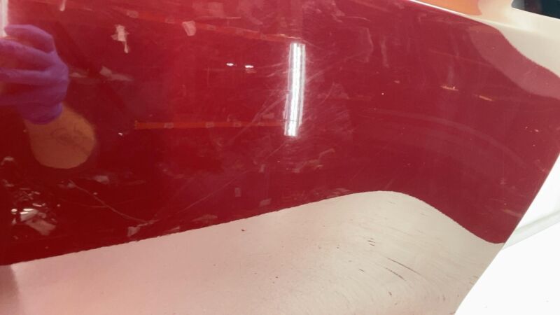 2012 2013 2014 2015 Tesla Model S Rear Driver Side Door Shell Panel Left LH Red