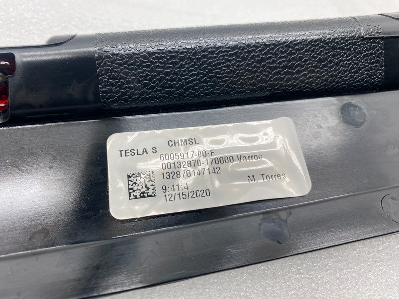 600591700F ⭕ 2012-2023 Model S Rear Trunk Center 3rd Brake Light Stop Lamp LED 6005917-00-F