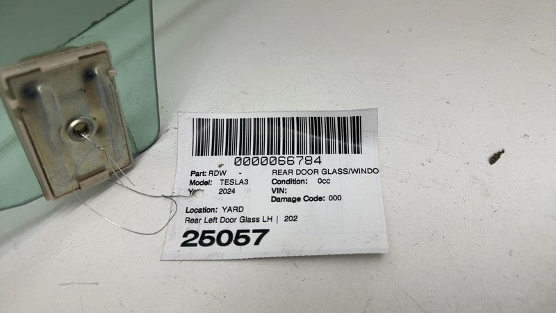 ⭕ 2024 2025 Tesla Model 3 M3 Rear Driver Side Highland Door Window Gla