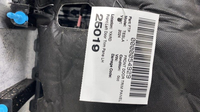 1819277-00-D ⭕ 2024 2025 Tesla Cybertruck Front Left Door Trim Panel Card Black 1819277-00-D