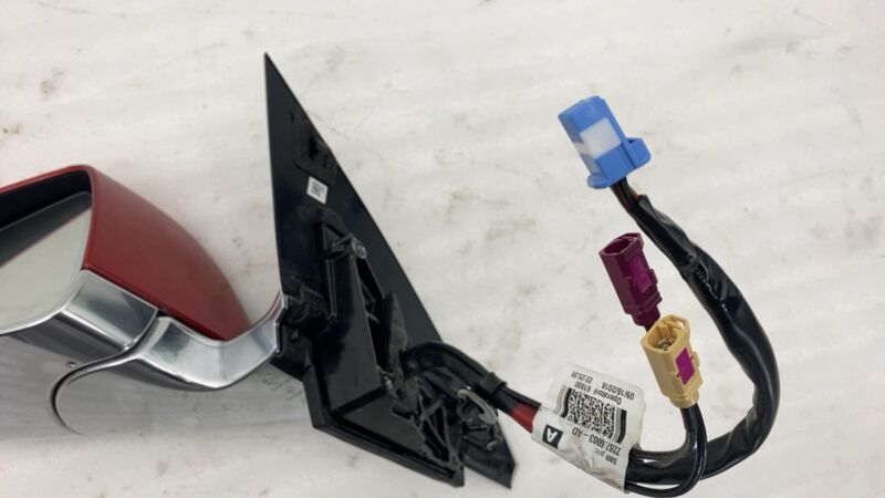 ⭕ 2017-2020 Tesla Model 3 M3 Left Exterior Rear View Door Mirror LH Red - PPMR