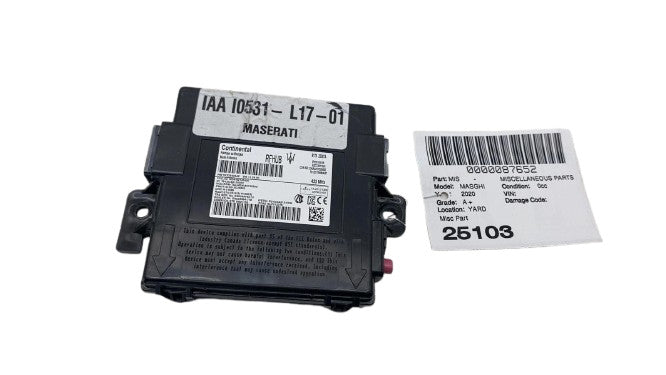 670105418 ⭕ 14-20 Maserati Ghibli Keyless Antenna Receiver Control Module Unit 670105418