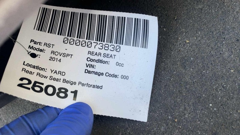 ⭕ 2014 Land Range Rover Sport Rear 2R Row Seat Lower + Upper Cushion B