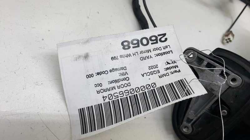 A 297 810 77 01 ⭕ 22-25 EQS 450+ V297 Left Exterior Rear View Door Mirror White 799 A2978107701