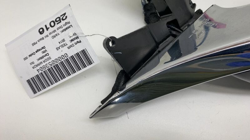  2012-2015 Tesla Model S Front Right Exterior Rear View Door Mirror RH Black PBSB