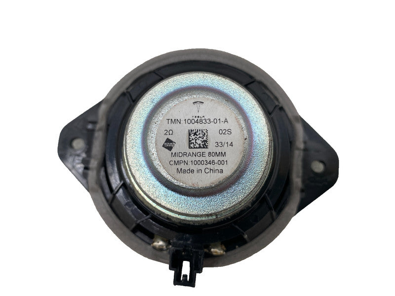 1004833 01 A ⭕ 12-20 Model S Front Dashboard Sound Mid-Range Audio Speaker 80MM 1004833-01-A