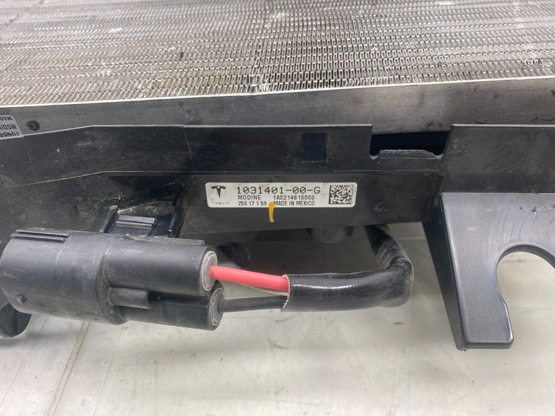 ⭕ 16-20 Tesla Model X Radiator Cooling Fan Condenser Active Louvre 103