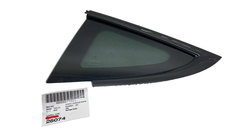 ⭕ 21-23 Model 3 Rear Driver Side Quarter Fixed Window Glass Left LH 1514978-00