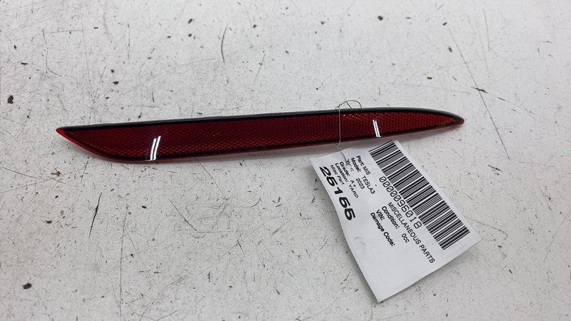 ⭕ 17-23 Model 3 M3 Rear Passenger Side Bumper Light Reflector Lamp Rig