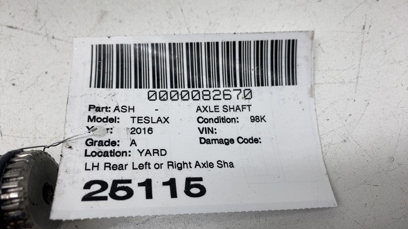 ⭕ 16-20 Model X MX Rear Left or Right CV Axle Shaft Halfshaft 36MM 100