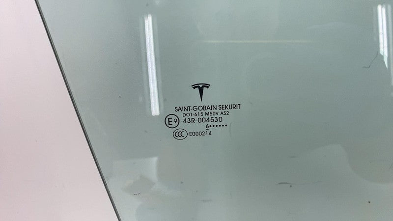 ⭕ 2016-2020 Tesla Model X MX Front Passenger Side Door Window Glass Ri