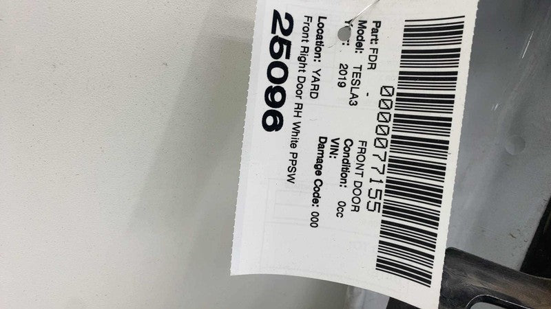 ⭕ 2017-2020 Tesla Model 3 Front Passenger Door Shell Panel Right RH Wh