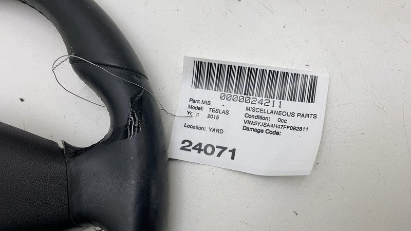 ⭕ 2012-2020 Tesla Model S Leather Steering Wheel Heated Black 1036774-