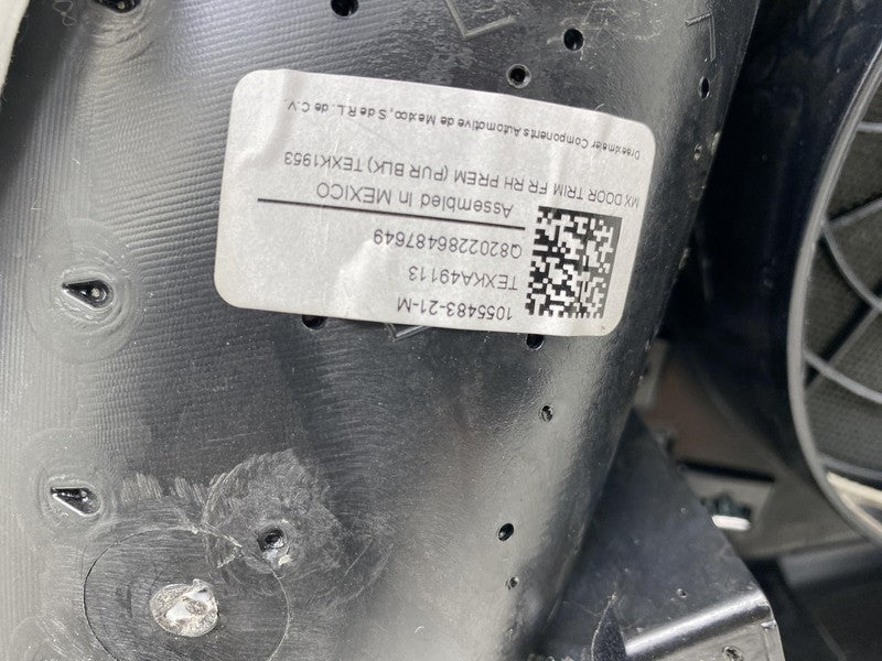 1055483-21-M ⭕ 16-20 Model X Front Passenger Side Door Panel Trim Card Right OEM 1055483-21-M