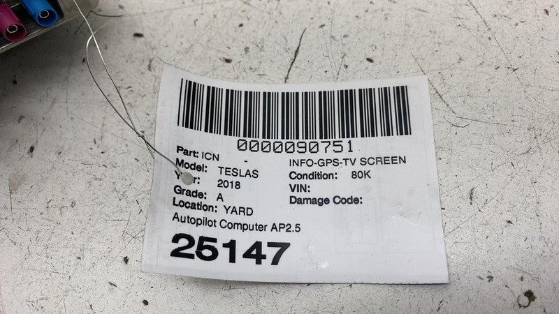 ⭕ 16-20 Model S MS Auto Pilot Driver Assist Computer Control Module 11