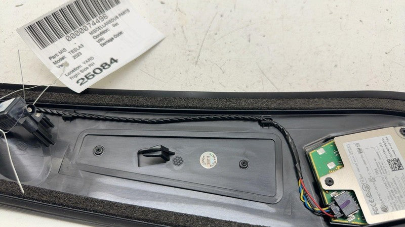 ⭕17-23 Model 3 Right B-Pillar Applique Glass Trim Molding w/ Camera 11