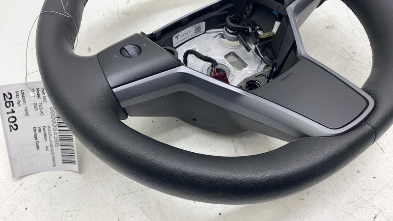⭕ 2021-2023 Tesla Model 3 Steering Wheel Assy Leather Black Heated 149