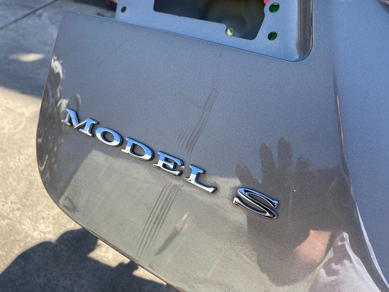 ⭕ 12-15 Tesla Model S Rear Trunk Liftgate Tailgate Hatch Panel w/ Wind