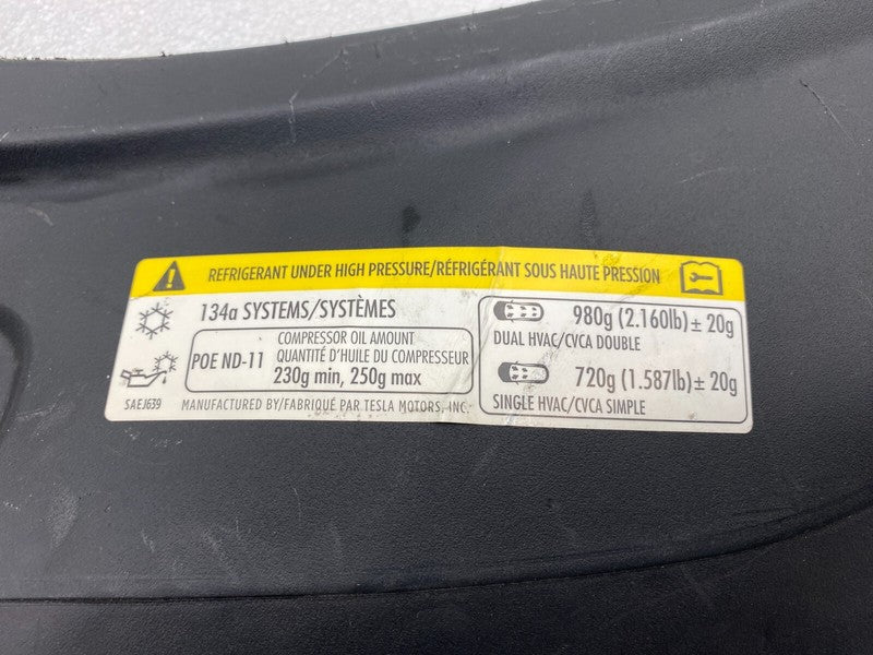 ⭕ 2016-2023 Tesla Model X Front Passenger Side Underhood Apron Trim Cover Right