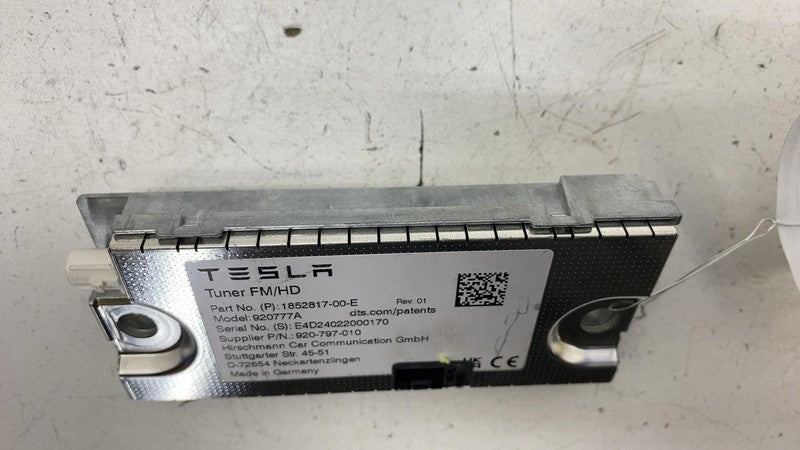 185281700E ⭕ 24-25 Tesla Model 3 M3 Radio Tuner Module FM/HD OEM 1852817-00-E Model 920777A
