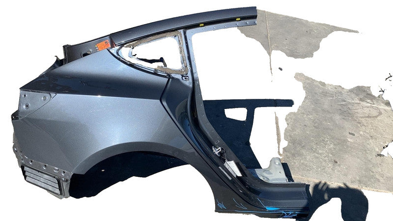 2017-2020 Tesla Model 3 Rear Right Quarter Panel Structural Frame Cut Gray PMNG