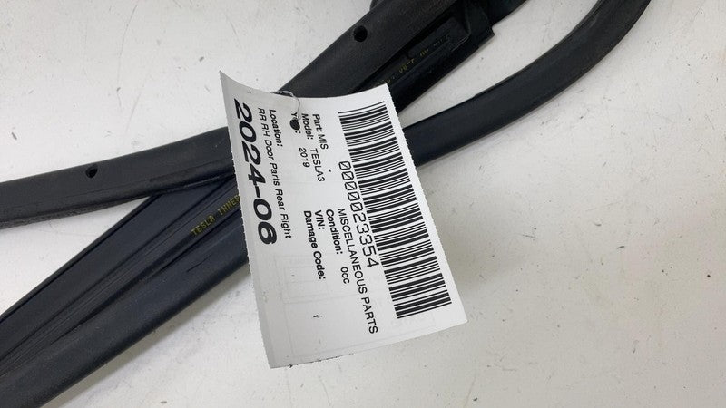 ⭕ 17-23 Model 3 Rear Right Door Window Inner Belt Weatherstrip Seal 10