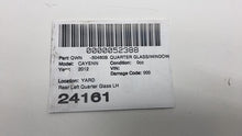 2011-2018 Porsche Cayenne Rear Driver Side Quarter Corner Window Glass Left LH