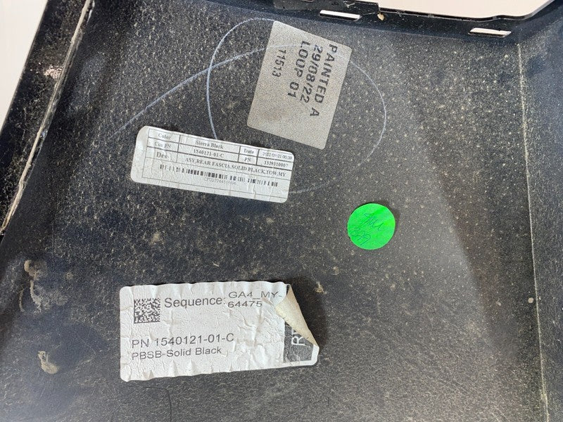 ⭕ 2020-2022 Tesla Model Y MY Rear Bumper Fascia Cover Black - PBSB 154