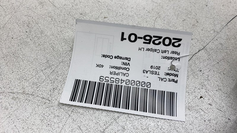 104462300G ⭕ 2017-2025 Tesla Model 3 Rear Left Caliper w/ Brake Line Hose BASE 1044623-00-G