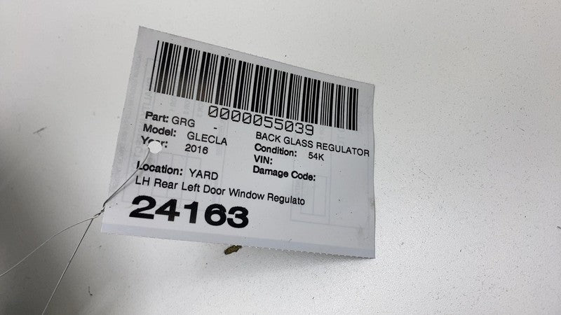 2016-2019 Mercedes-Benz GLE350 Rear Driver Door Window Regulator & Mot