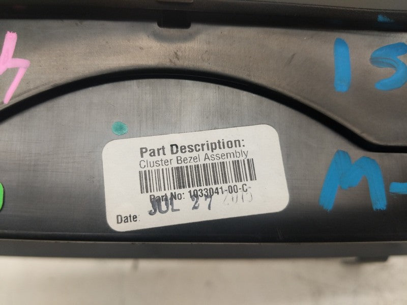 ⭕ 12-20 Model S MS Speedometer Gauge Trim Instrument Cluster Bezel 103