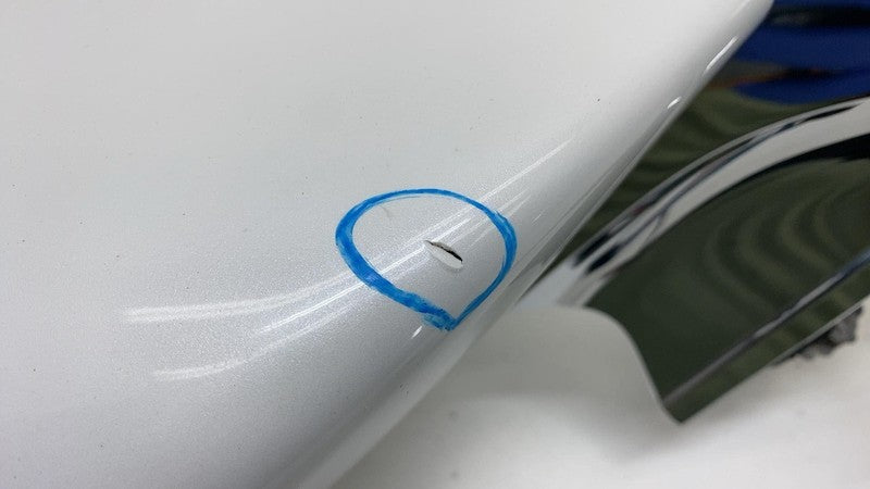 6005864-00-E 2012-2015 Tesla Model S Front Left Exterior Rear View Door Mirror LH White PPSW