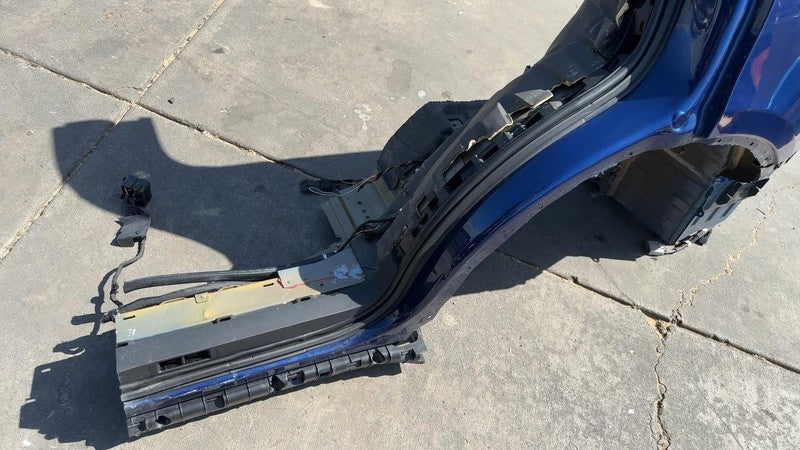 ⭕ 16-20 Tesla Model X Rear Quarter Fender Frame Panel Cut Out Left Blue - PPSB