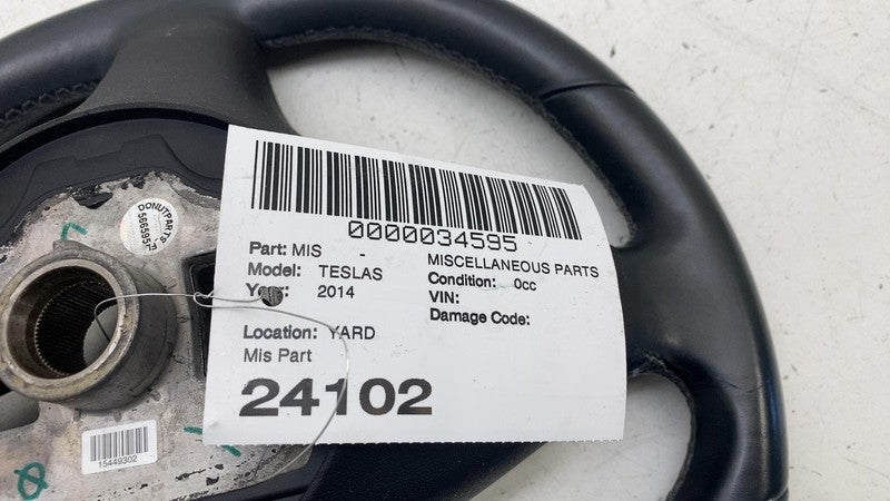 ⭕ 2012-2015 Tesla Model S Performance Steering Wheel Black Leather 102