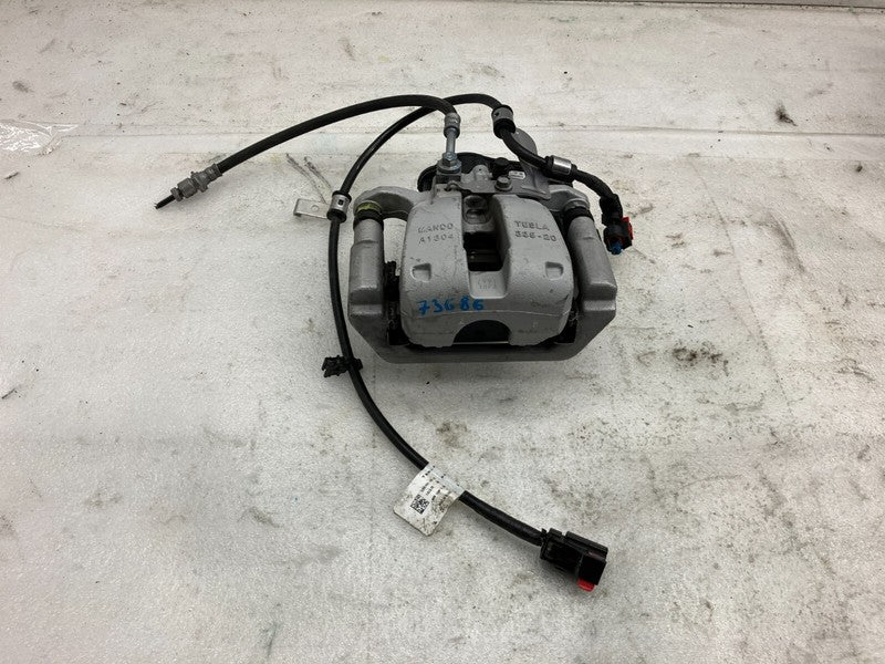 104462400J ⭕ 2020-2024 Tesla Model Y Rear Right Caliper + Brake Hose Line BASE 1044624-00-J