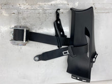 12-20 Model S Rear Right Seat Belt & Retractor w/ C-Pillar Mid Trim 1023136-00-C