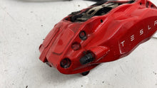 ⭕ 2016-2020 Tesla Model X Front Driver Side Caliper Red w/ Brake Hose Line Left