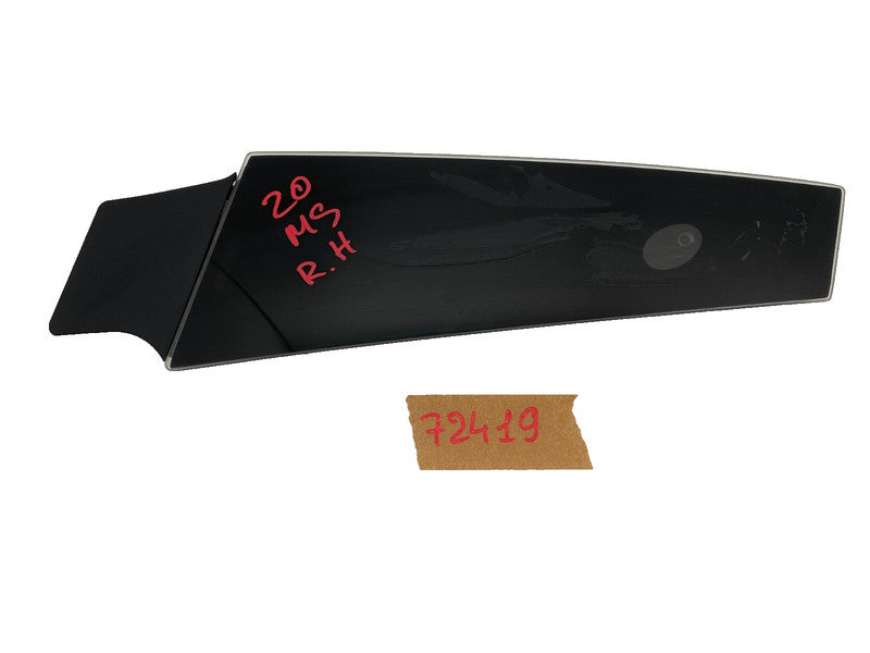 109230700G ⭕ 16-20 Model S Passenger B-Pillar Glass Applique w/ Camera Right 1092307-00-G