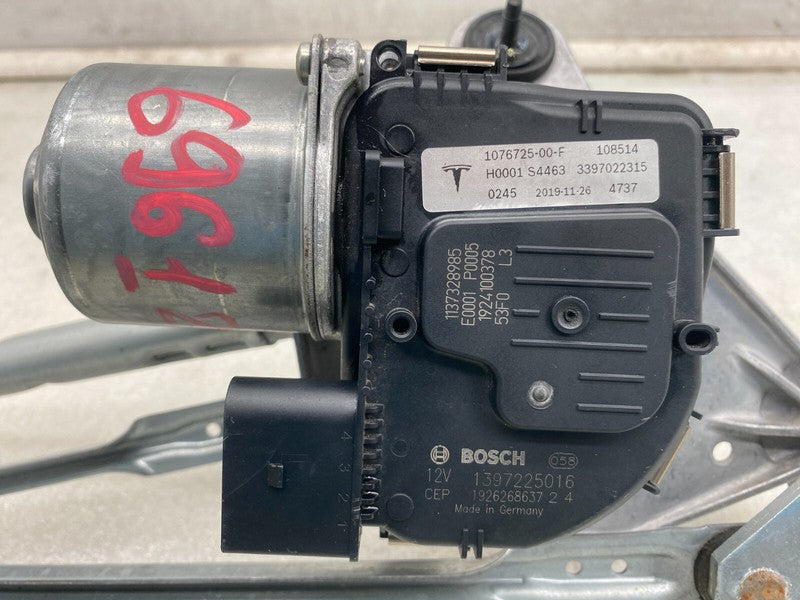 107672500F ⭕2017-2023 Model 3 Front Windshield Wiper Motor & Linkage w/ Module 1076725-00-F