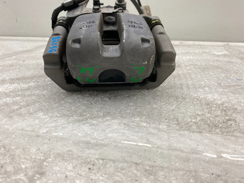 104462300H ⭕ 2017-2025 Tesla Model 3 Rear Left Caliper w/ Brake Line Hose BASE 1044623-00-H
