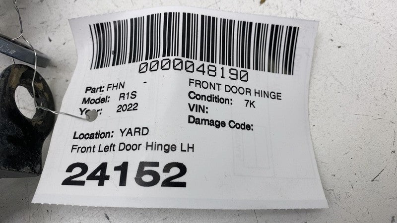 2022 2023 2024 Rivian R1S Front Driver Side Upper & Lower Door Hinge Left LH OEM
