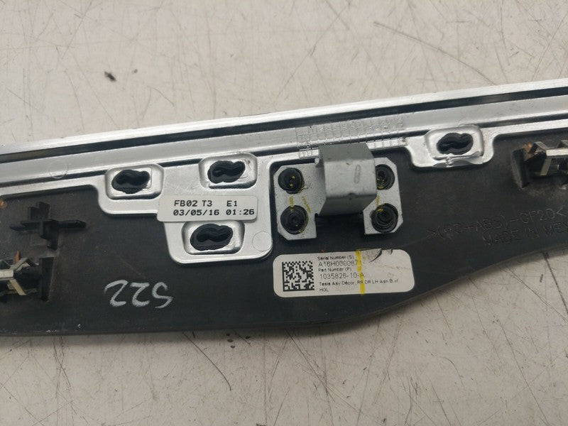 1035826-10-A 16-20 Model X SET of Front & Rear Door Mold with Right Dash AC Vent 1042774-10-C