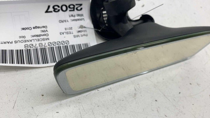 E11 048419 ⭕ 2017-2023 Model 3 Upper Windshield Interior Rear View Mirror w/ Lower Trim Cap